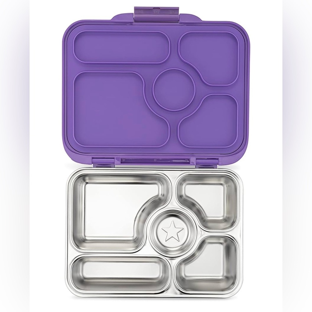 Yumbox Presto Leakproof Bento Box - Purple with metal bottom